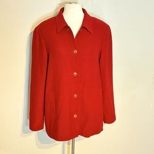 Vintage Dana Buchman Wool Shacket style Jacket Boxy Look Size 8
